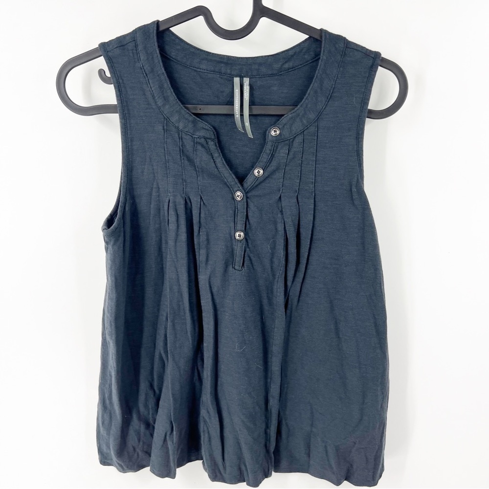 ✅ ANTHROPOLOGIE NAVY SLEEVELESS TOP SIZE X-SMALL